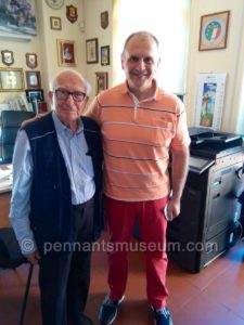 I and the Director of the Museum of the Italian Football Federation during the visit in June 2018