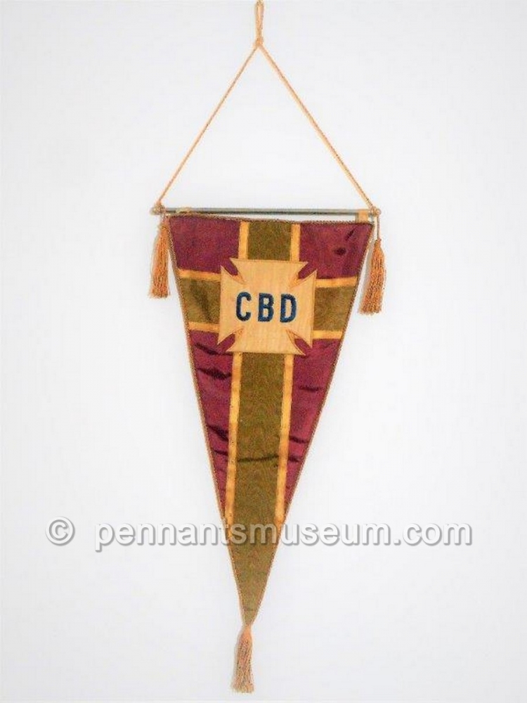  Embroidered pennant of the Brazilian national team in use late 50s - beginning 60s