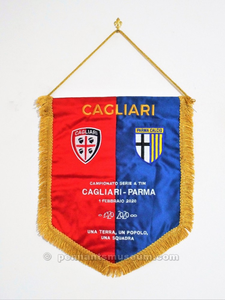 Gagliardetto relativo all’incontro Cagliari – Parma del 2020