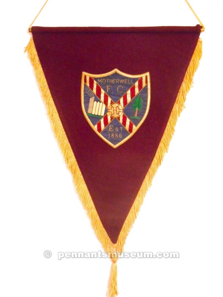 Embroidered pennant in use in the 70s