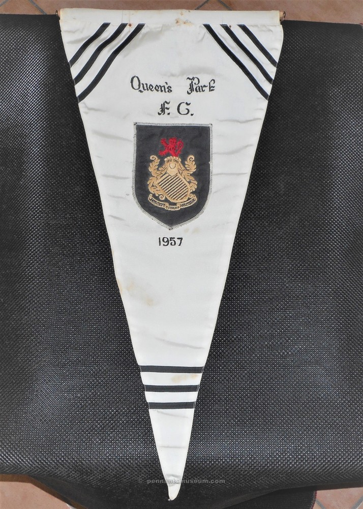 Embroidered pennant in use in 1957