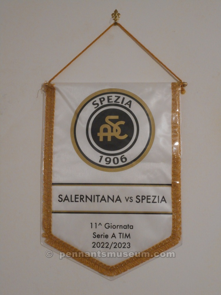 Gagliardetto incontro Salernitana - Spezia campionato 2022 - 2023