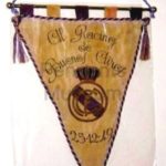 Embroidered pennant presented to Racing of Buenos Aires in 1949 - Real Madrid
