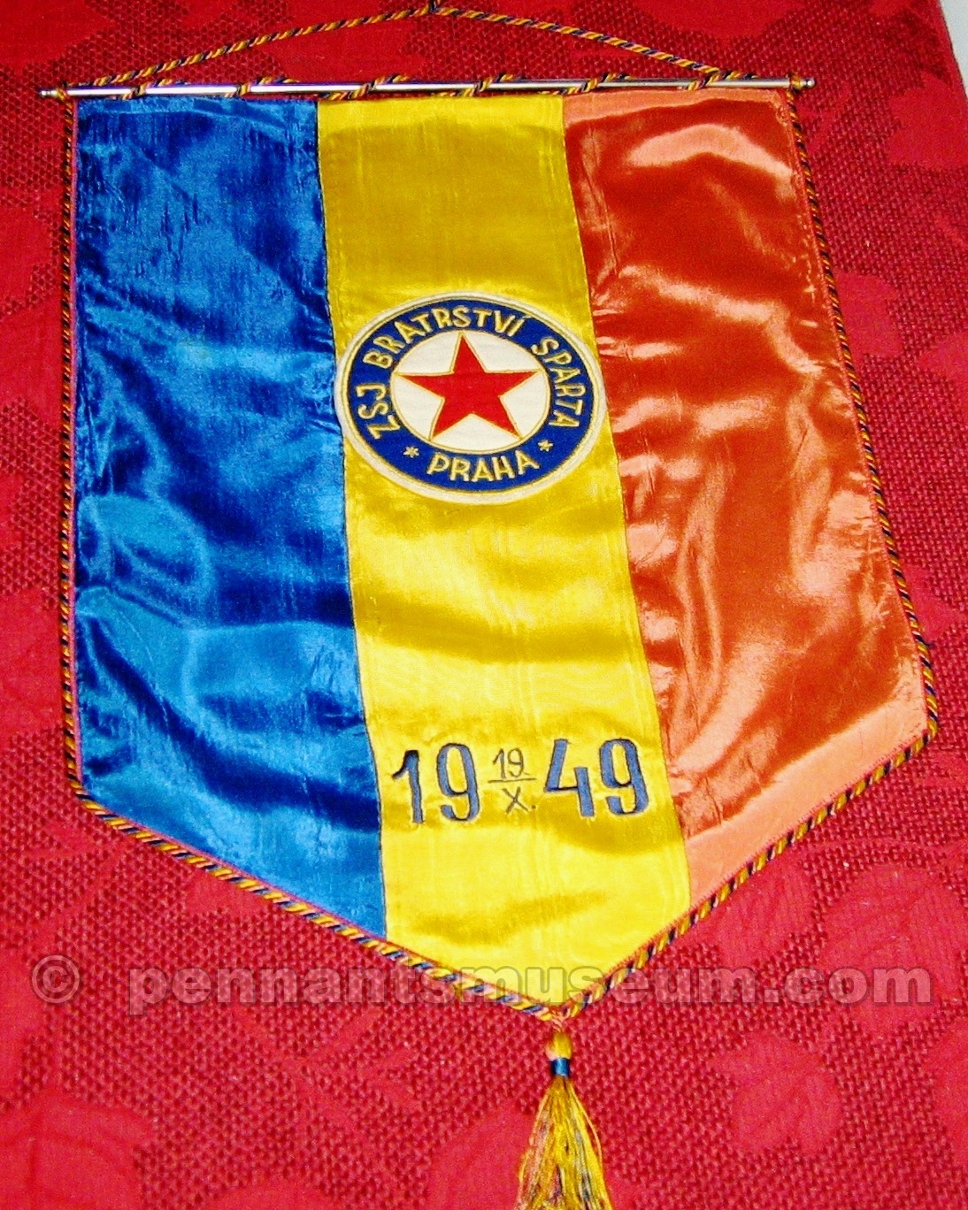 Embroidered pennant issued in 1949