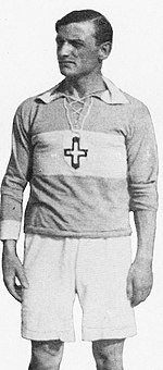 Luigi Cevenini con la maglia della Novese