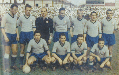 Una formazione dell’Alessandria nella stagione 1957 - 1958