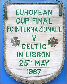 Il gagliardetto della finale Inter – Celtic (fonte http://news.bbc.co.uk)