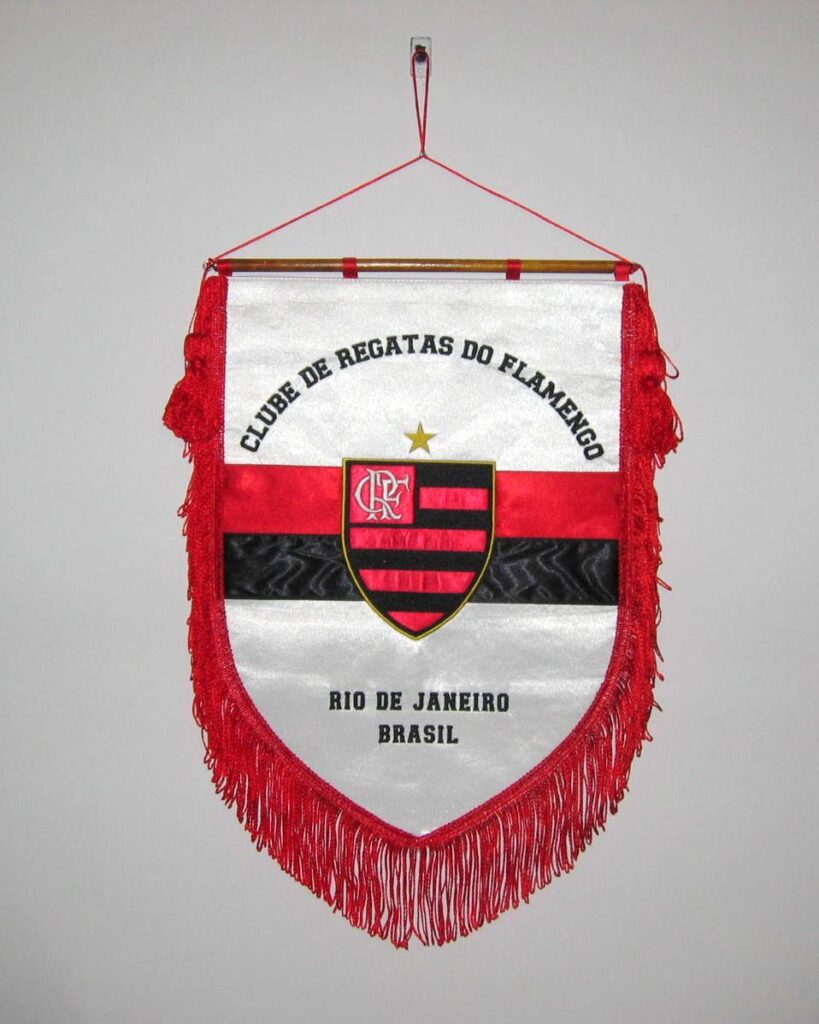 Embroidered pennant in use in the 2000s